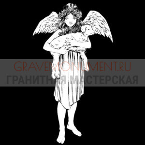 Гравировка ангелы ГА 0002