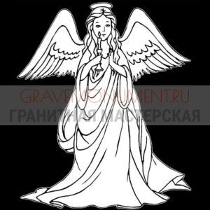 Гравировка ангелы ГА 0009