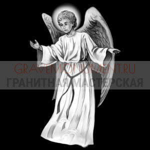 Гравировка ангелы ГА 0023
