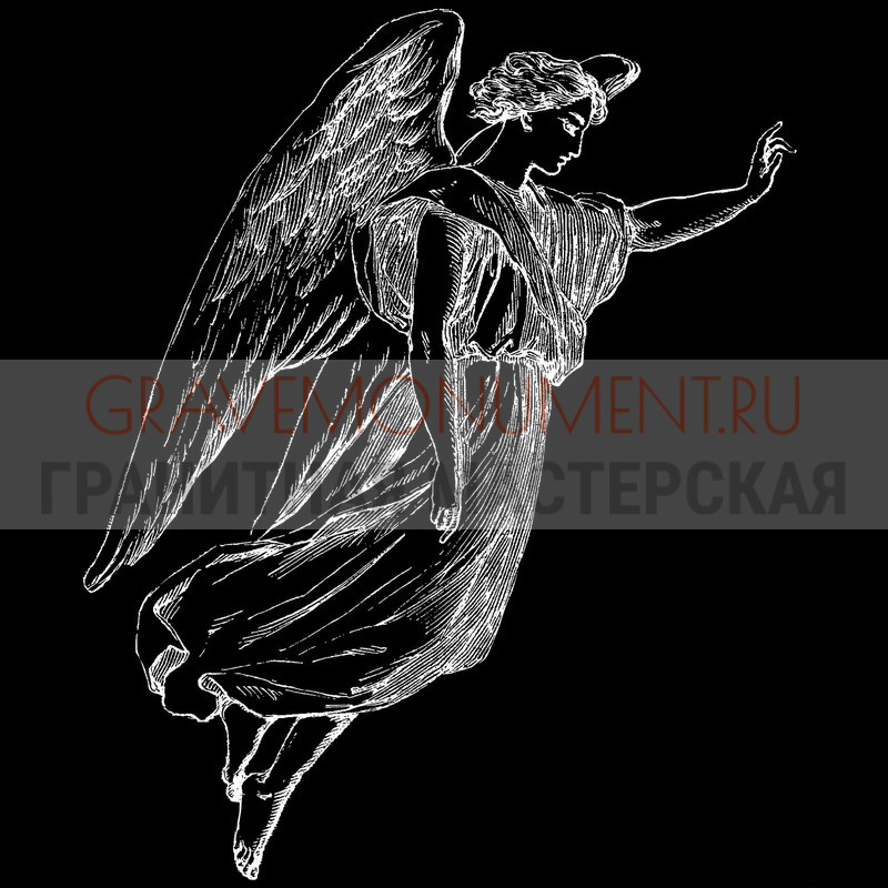 gravemonument.ru Гравировка ангелы ГА 0034