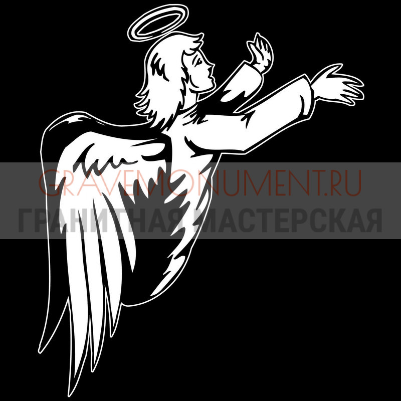 gravemonument.ru Гравировка ангелы ГА 0037
