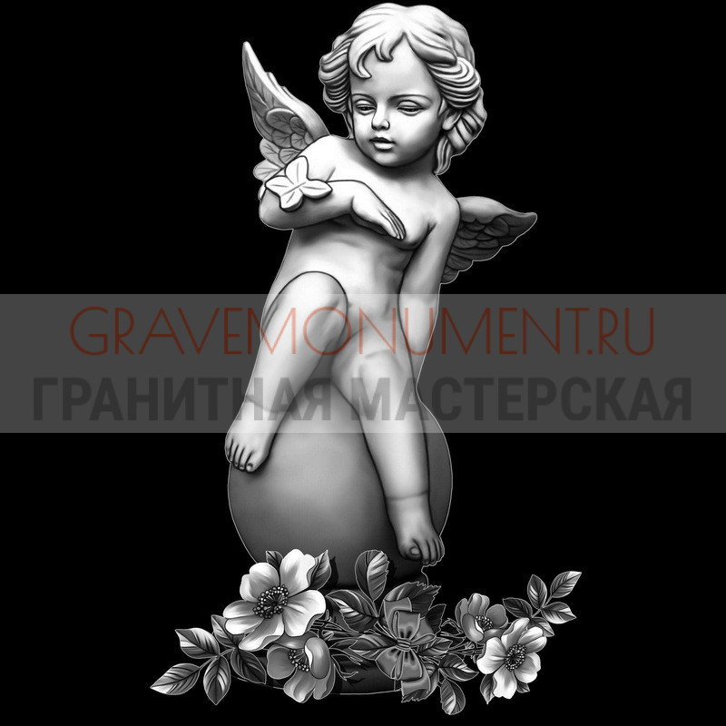 gravemonument.ru Гравировка ангелы ГА 0055