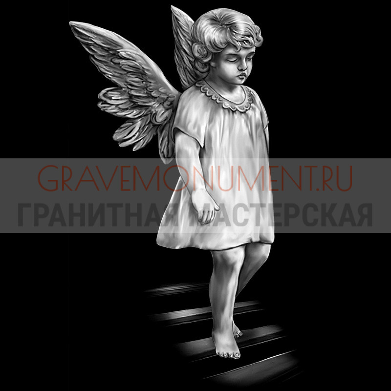 gravemonument.ru Гравировка ангелы ГА 0077