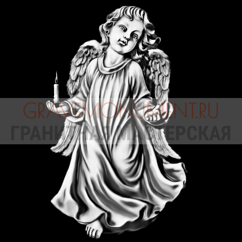 gravemonument.ru Гравировка ангелы ГА 0079