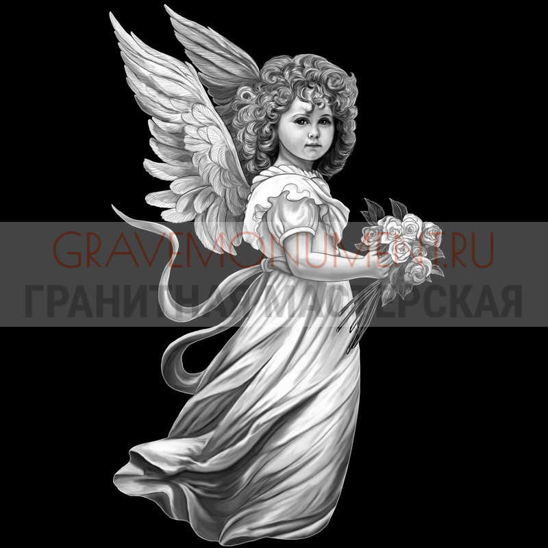 gravemonument.ru Гравировка ангелы ГА 0145