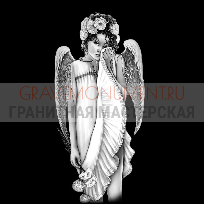 gravemonument.ru Гравировка ангелы ГА 0218