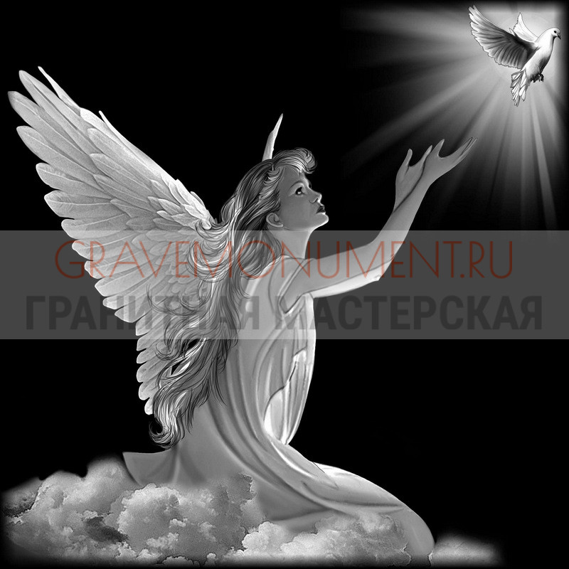 gravemonument.ru Гравировка ангелы ГА 0237
