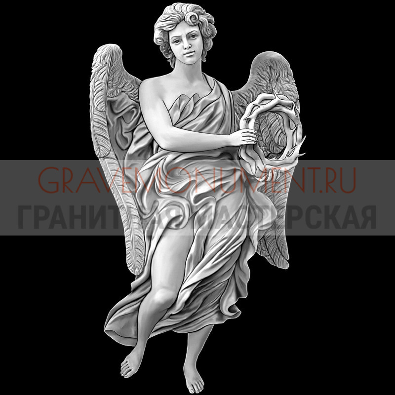 gravemonument.ru Гравировка ангелы ГА 0340