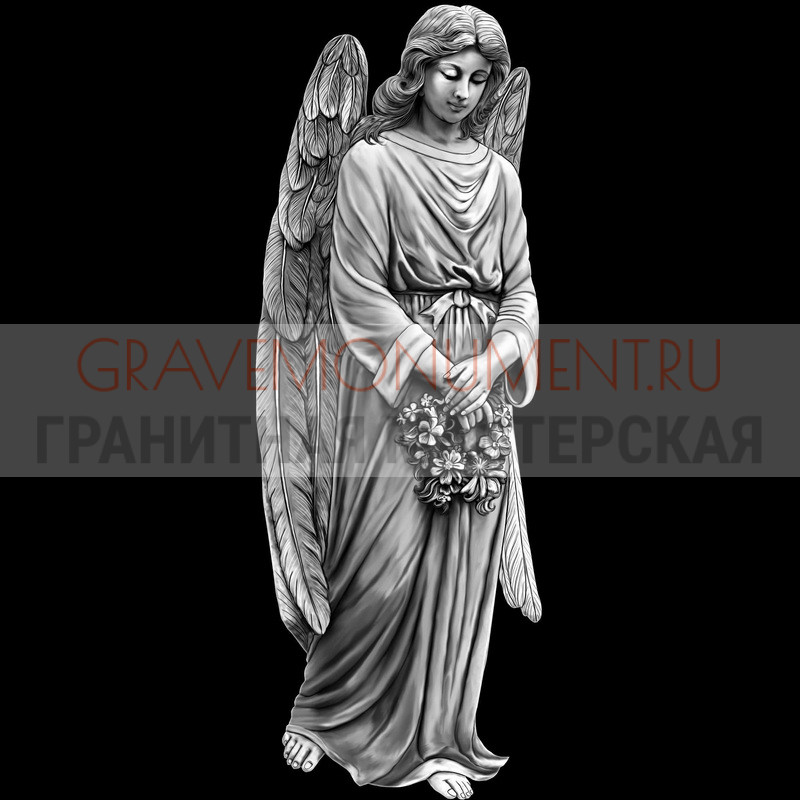 gravemonument.ru Гравировка ангелы ГА 0347