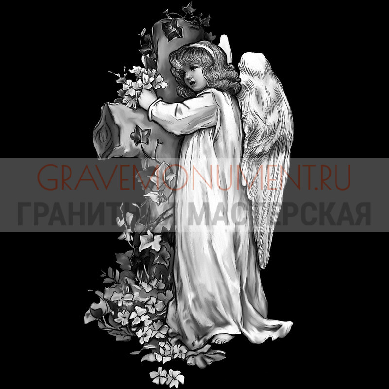gravemonument.ru Гравировка ангелы ГА 0355