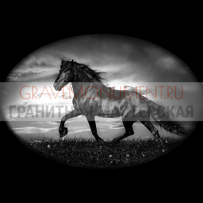 Художественная гравировка пейзаж на памятник Пейзаж на памятник ГП 0062