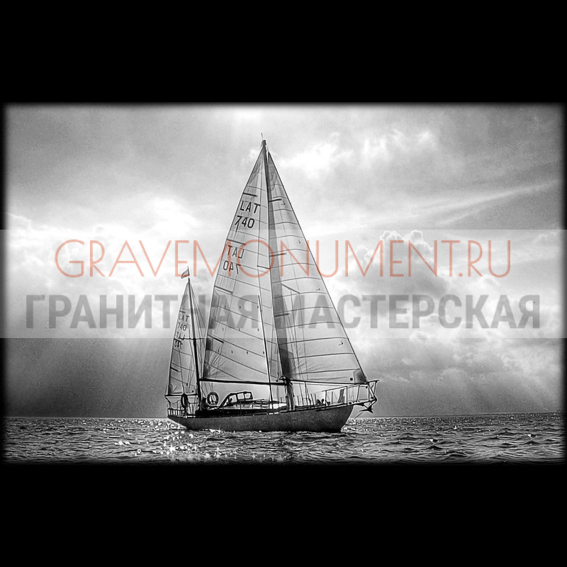 Художественная гравировка пейзаж на памятник Пейзаж на памятник ГП 0065