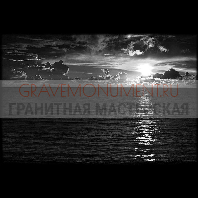 Художественная гравировка пейзаж на памятник Пейзаж на памятник ГП 0317