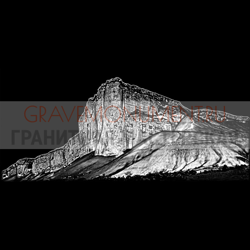 Художественная гравировка пейзаж на памятник Пейзаж на памятник ГП 0577