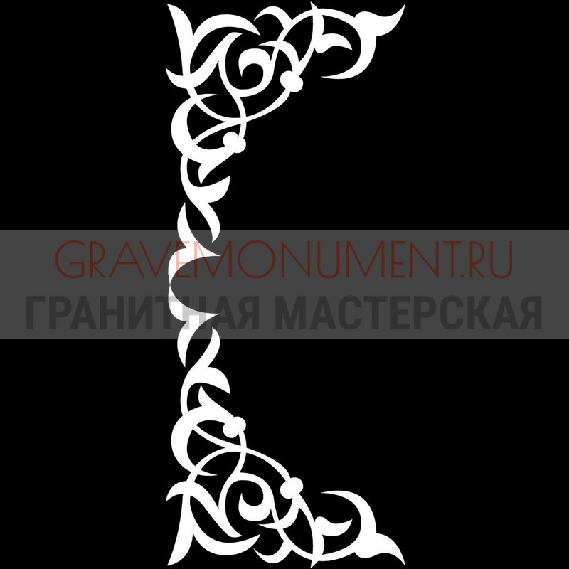 Гравировка виньеток на памятнике Гравировка виньетки ГВ 0011