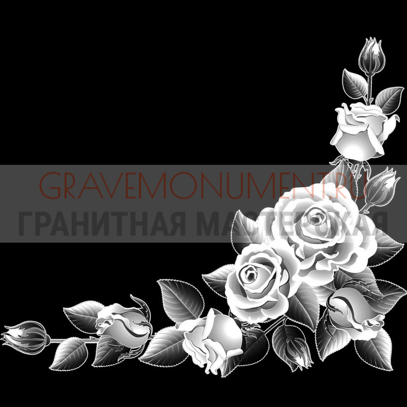 Гравировка виньеток на памятнике Гравировка виньетки ГВ 0022