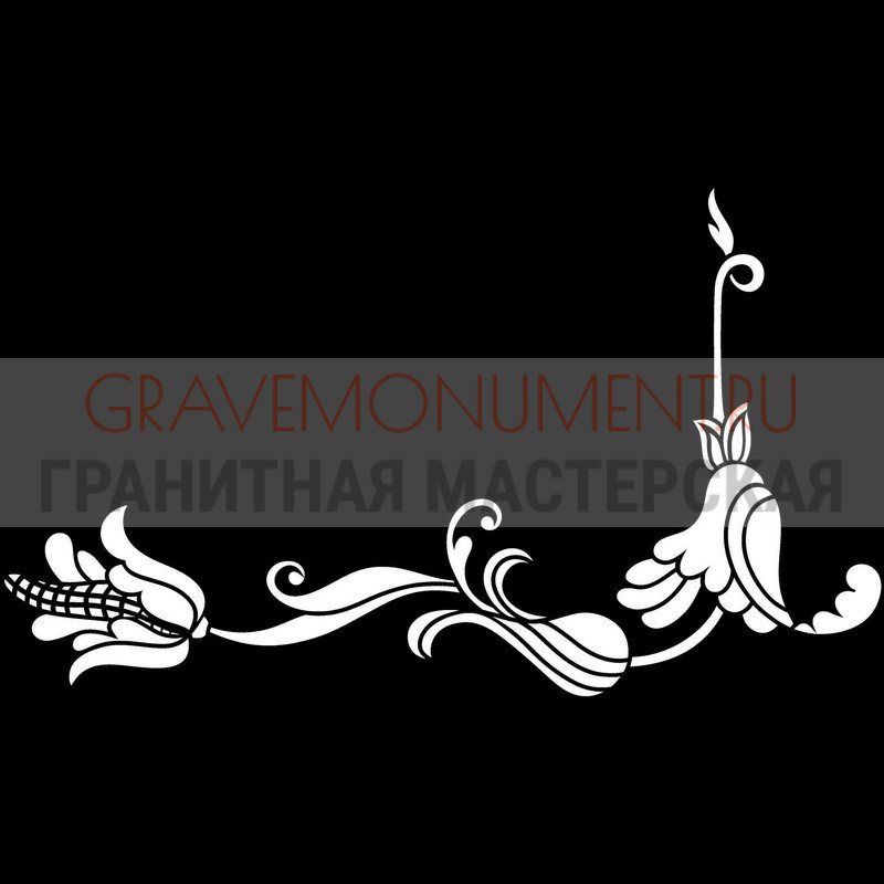 Гравировка виньеток на памятнике Гравировка виньетки ГВ 0032