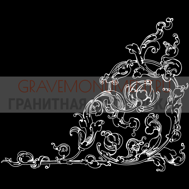 Гравировка виньеток на памятнике Гравировка виньетки ГВ 0038