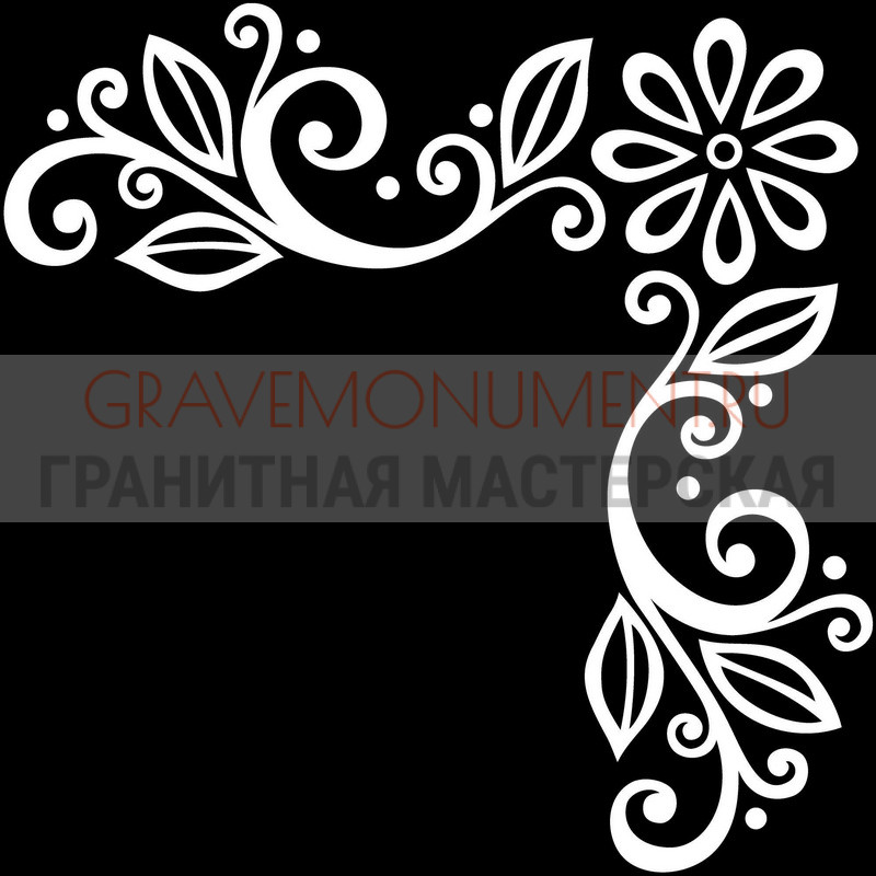 Гравировка виньеток на памятнике Гравировка виньетки ГВ 0091
