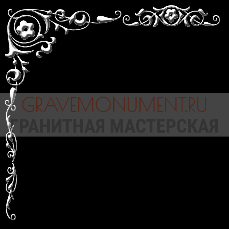 Гравировка виньеток на памятнике Гравировка виньетки ГВ 0097