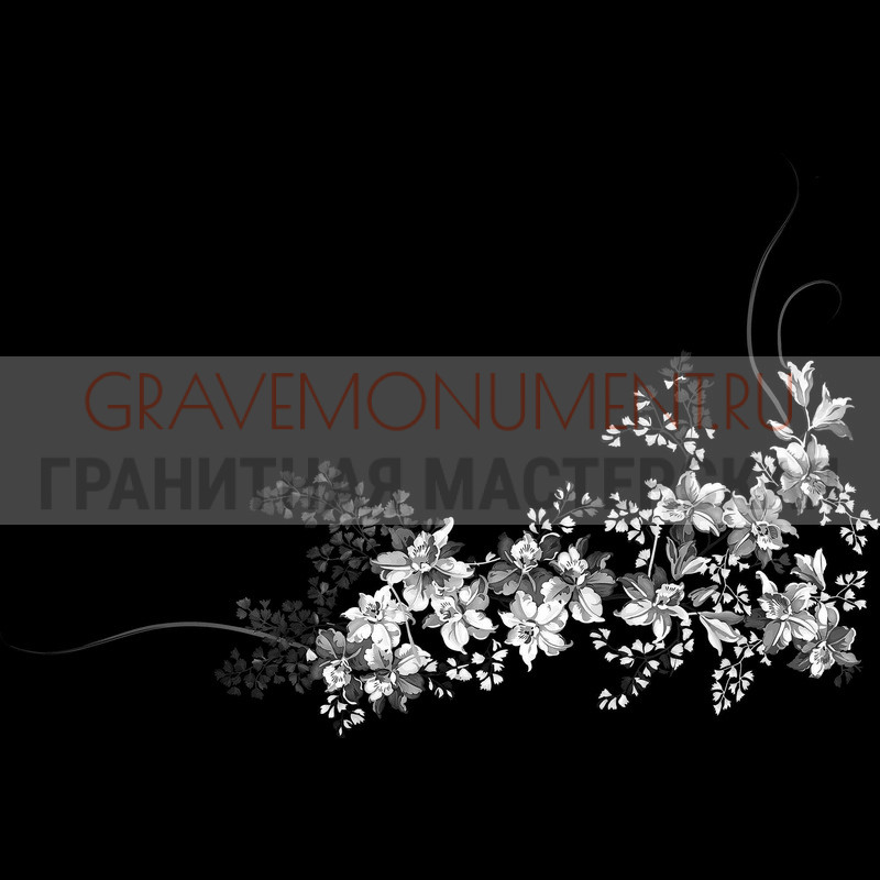 Гравировка виньеток на памятнике Гравировка виньетки ГВ 0119
