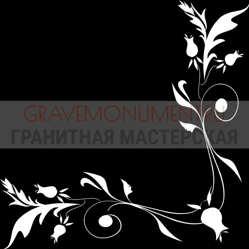 Гравировка виньеток на памятнике Гравировка виньетки ГВ 0162