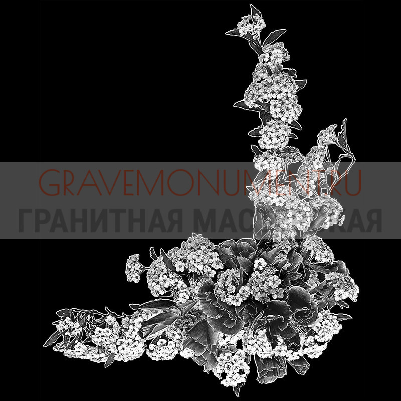Гравировка виньеток на памятнике Гравировка виньетки ГВ 0176