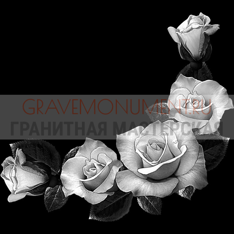 Гравировка виньеток на памятнике Гравировка виньетки ГВ 0189
