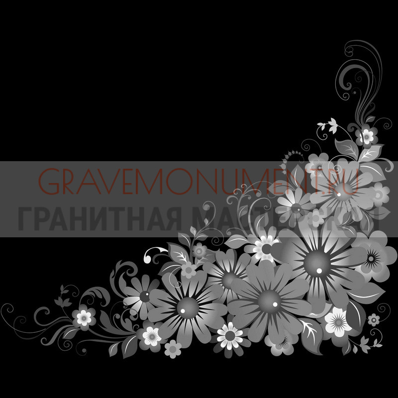 Гравировка виньеток на памятнике Гравировка виньетки ГВ 0196