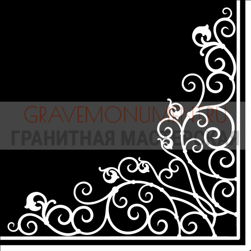 Гравировка виньеток на памятнике Гравировка виньетки ГВ 0198