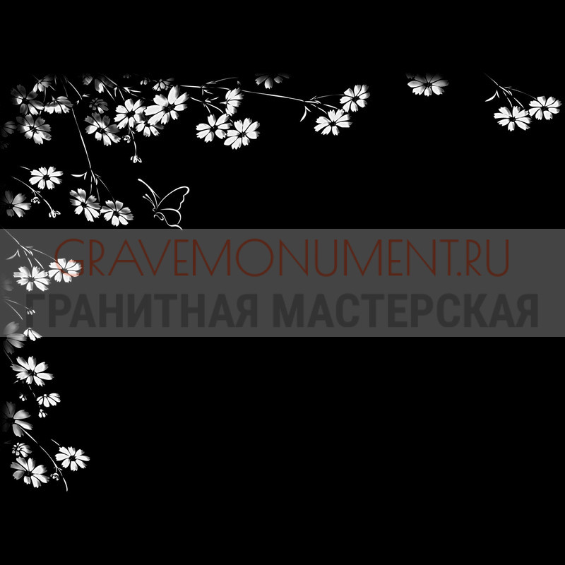 Гравировка виньеток на памятнике Гравировка виньетки ГВ 0218