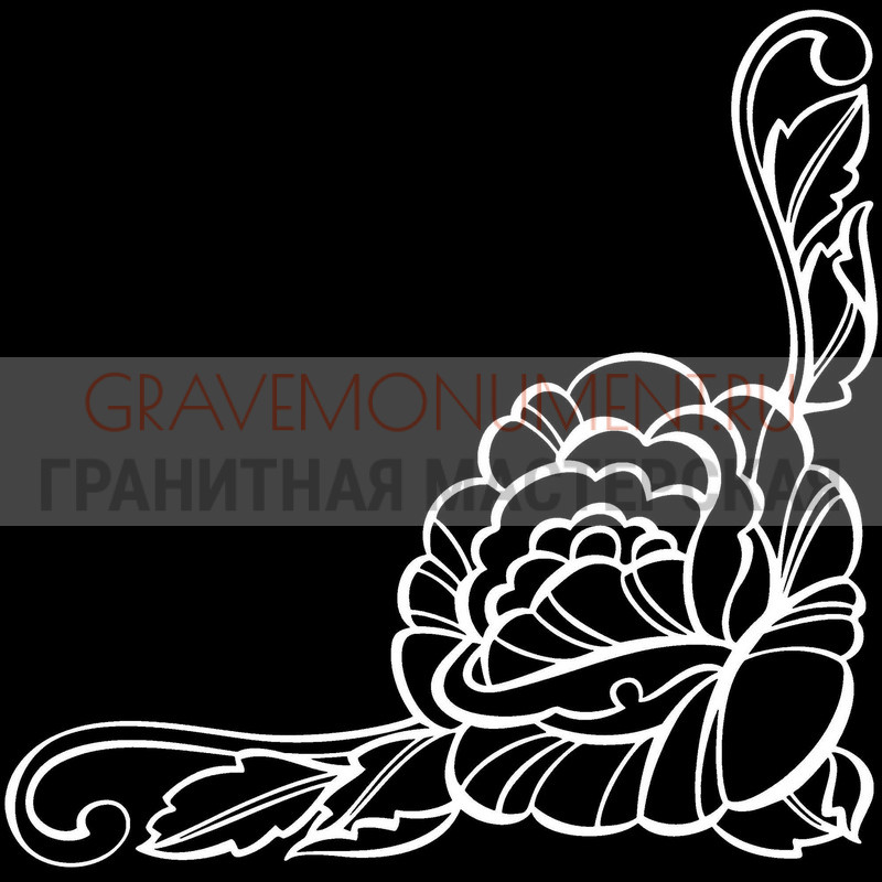 Гравировка виньеток на памятнике Гравировка виньетки ГВ 0226