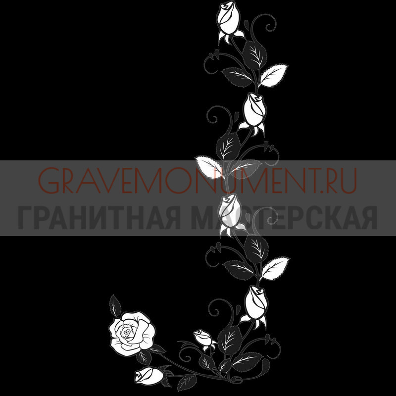Гравировка виньеток на памятнике Гравировка виньетки ГВ 0276