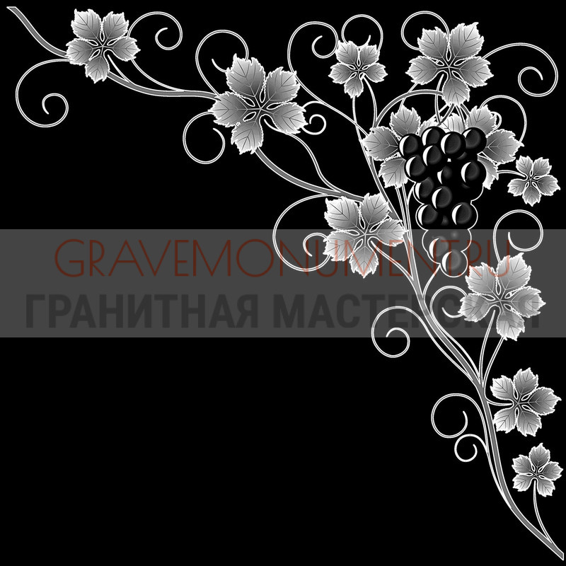 Гравировка виньеток на памятнике Гравировка виньетки ГВ 0280