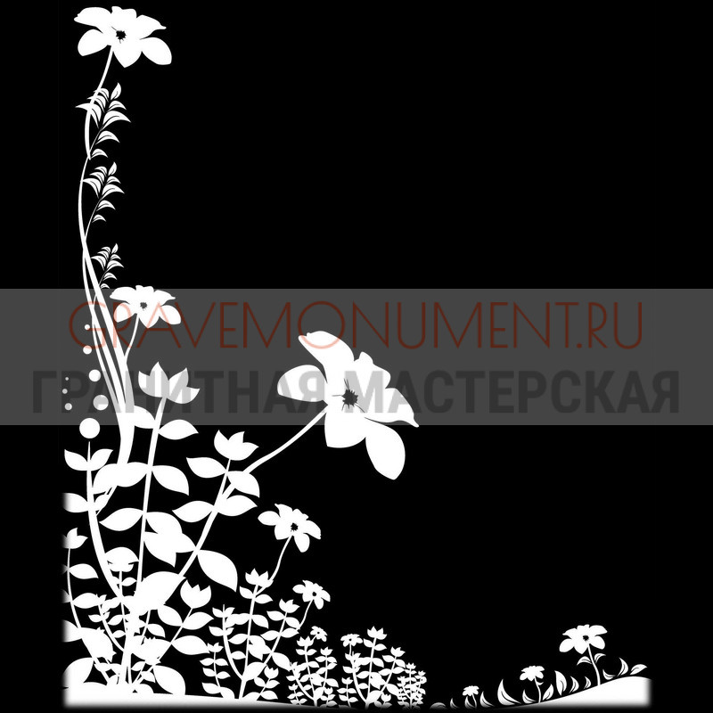 Гравировка виньеток на памятнике Гравировка виньетки ГВ 0294