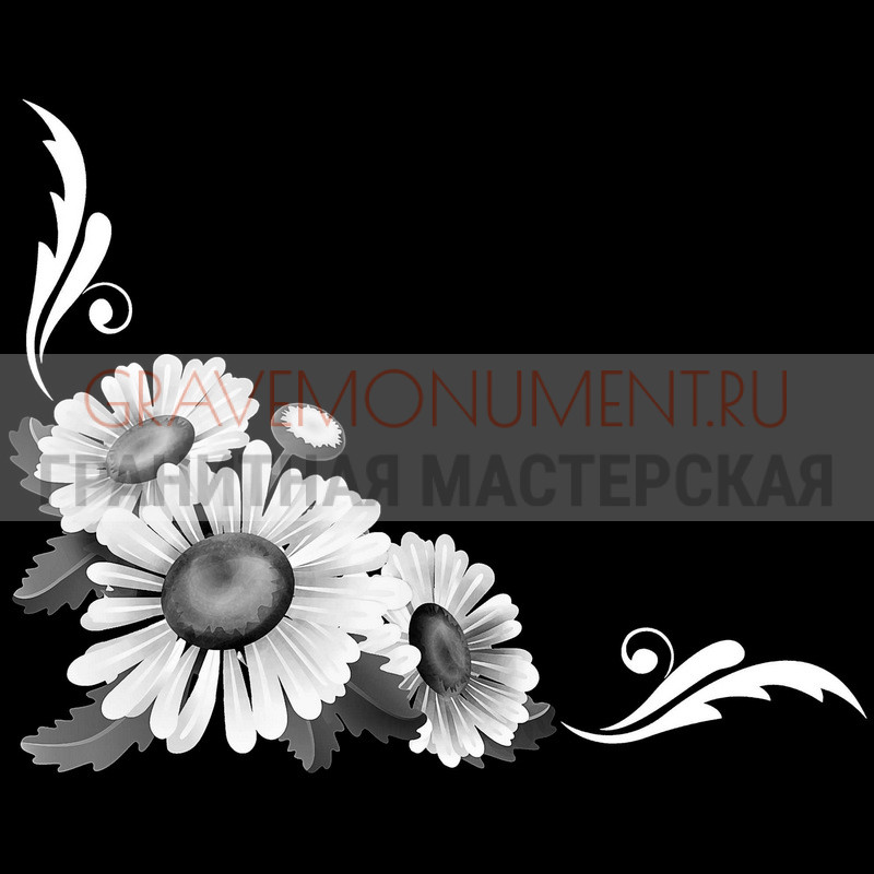 Гравировка виньеток на памятнике Гравировка виньетки ГВ 0310