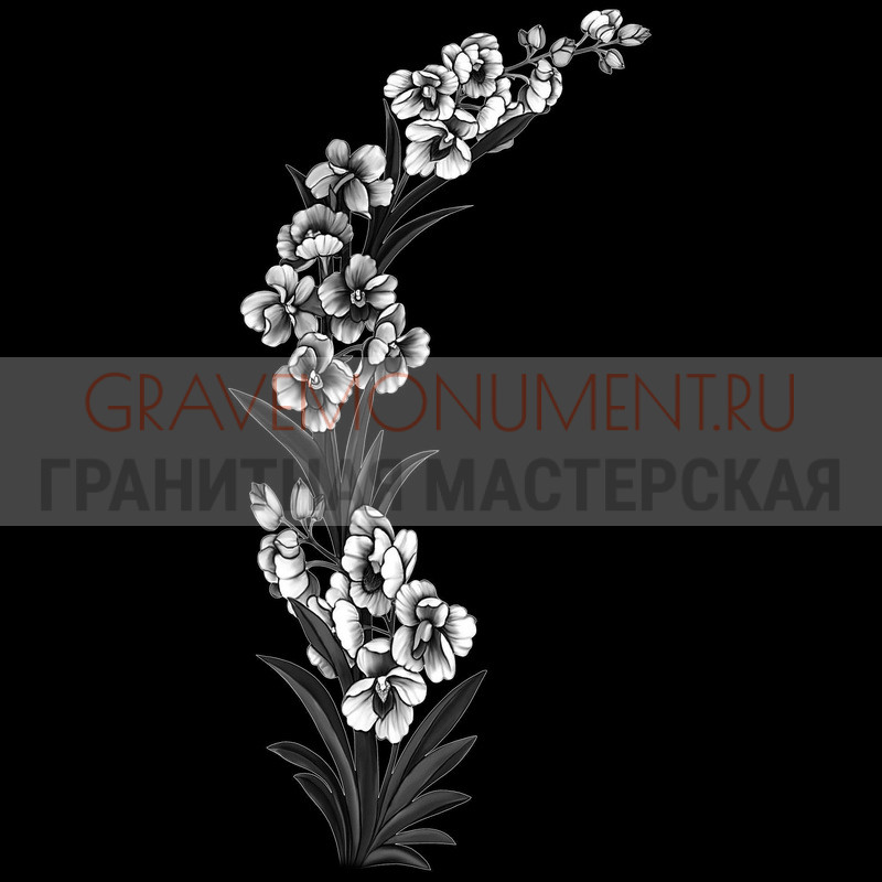 Гравировка виньеток на памятнике Гравировка виньетки ГВ 0364