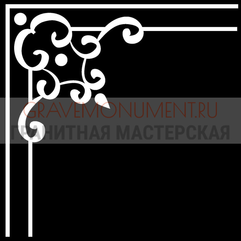 Гравировка виньеток на памятнике Гравировка виньетки ГВ 0369