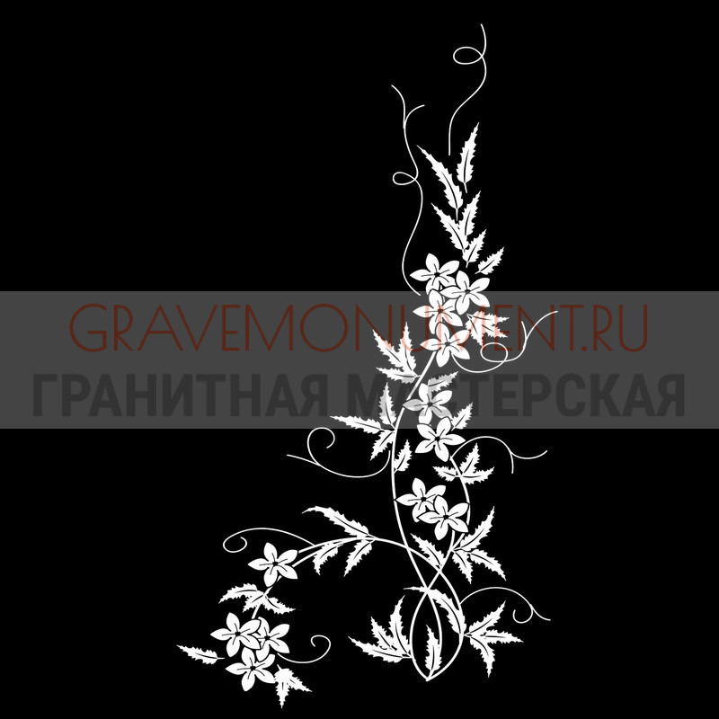 Гравировка виньеток на памятнике Гравировка виньетки ГВ 0456