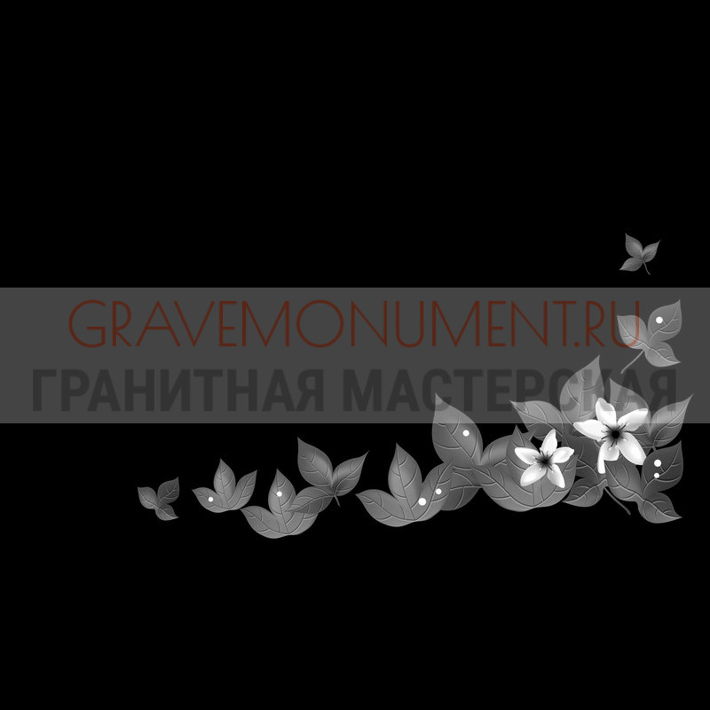 Гравировка виньеток на памятнике Гравировка виньетки ГВ 0473