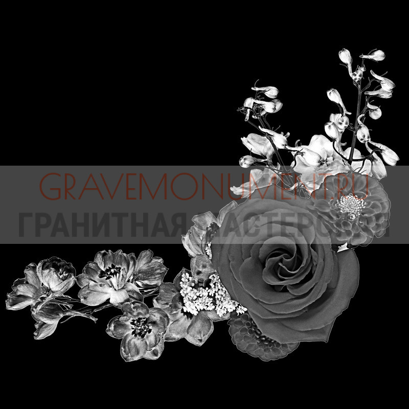 Гравировка виньеток на памятнике Гравировка виньетки ГВ 0486
