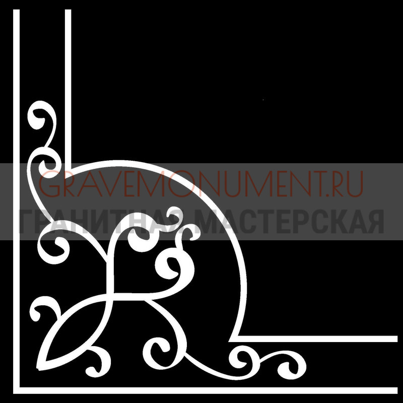 Гравировка виньеток на памятнике Гравировка виньетки ГВ 0564