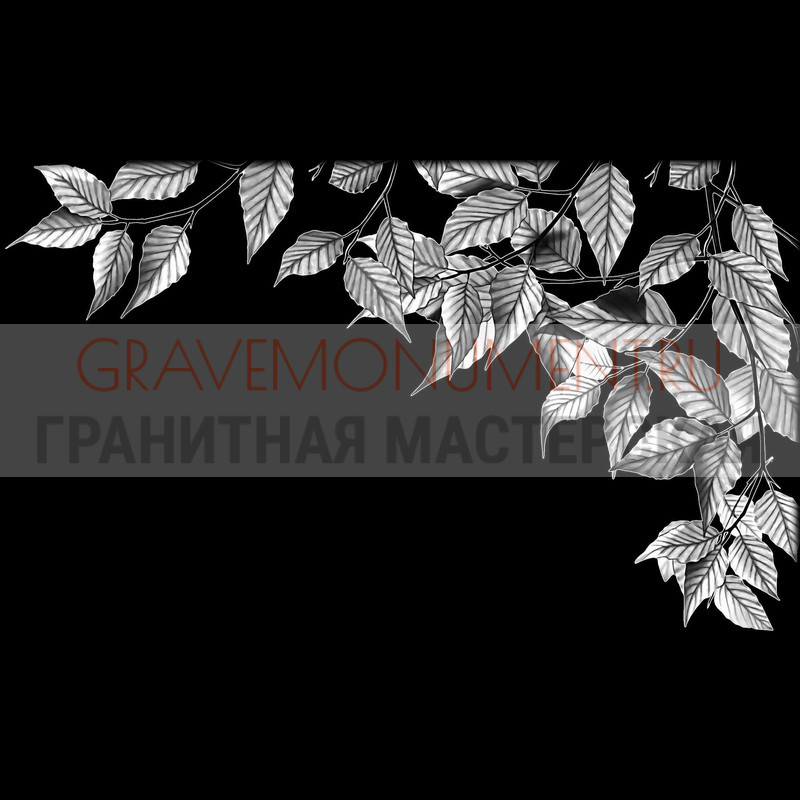 Гравировка виньеток на памятнике Гравировка виньетки ГВ 0590