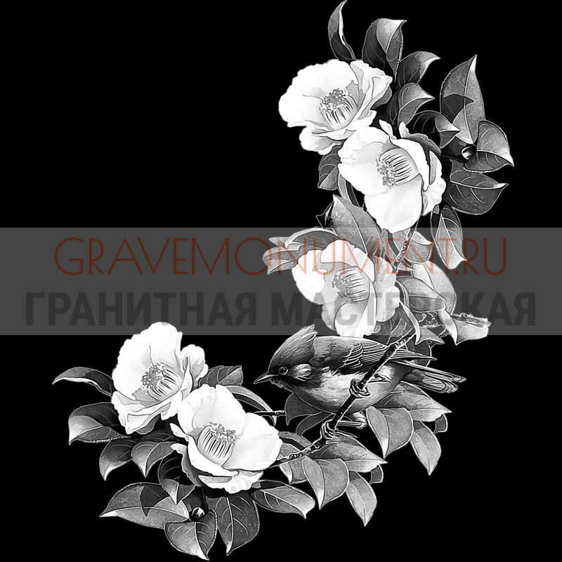 Гравировка виньеток на памятнике Гравировка виньетки ГВ 0608