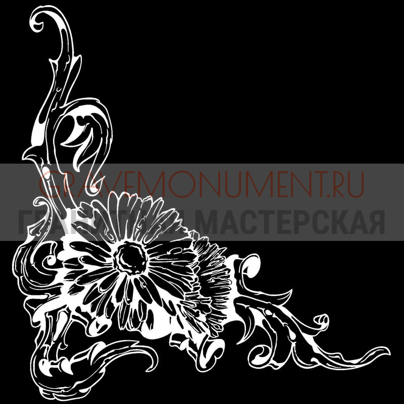 Гравировка виньеток на памятнике Гравировка виньетки ГВ 0675