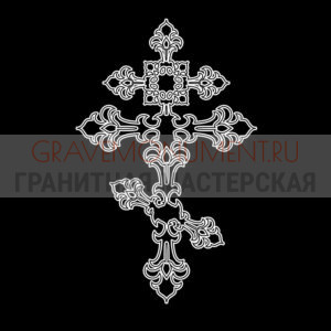Крест на памятник ХК 0006