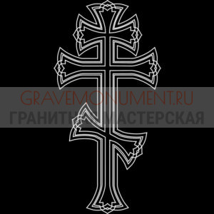 Крест на памятник ХК 0023