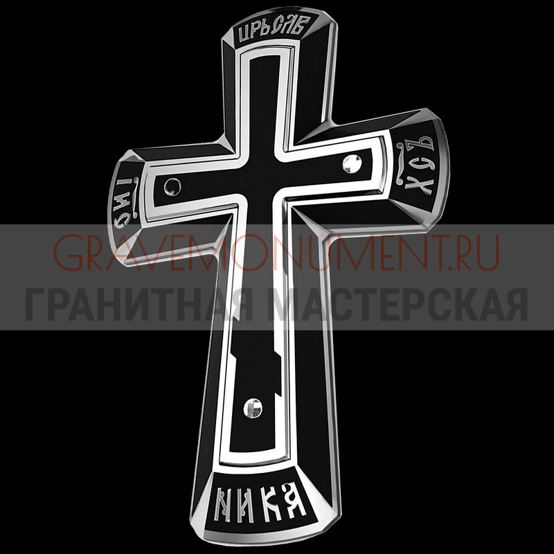 Гравировка креста на памятник Крест на памятник ХК 0047