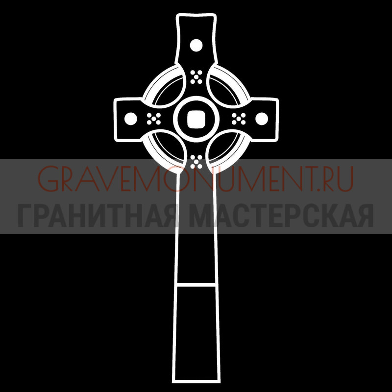Гравировка креста на памятник Крест на памятник ХК 0080