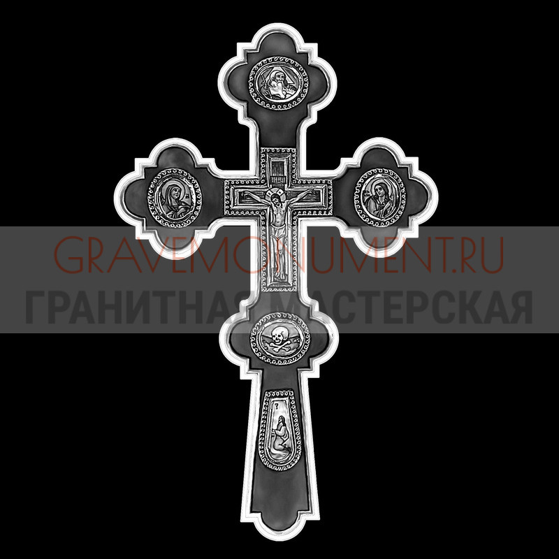 Гравировка креста на памятник Крест на памятник ХК 0121